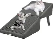 Pet Ramp - Detachable Puppy Furniture | Multifunctional Dog Steps High Bed | Reusable Puppy Step Ladder | Versatile Foldable Dog Steps for Bedside, Couch, Sofa, Vehicle