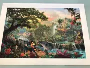 Thomas Kinkade "The Jungle Book" 18 x 27 Sign & Number Lithograph Paper Disney