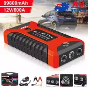 99800mAh Portable Car Jump Starter Power Bank Pack Battery Charger Booster 12V Z
