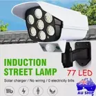 77 LED Solar Motion Sensor Light Outdoor Garden Wall Security Lamp Fake Camera