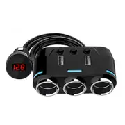 Multi Car Socket Splitter Adapter Dual USB Charger - 12V