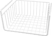 Southern Homewares White Wire Under Shelf Storage Organization Basket 11-Inch