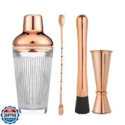 Cocktail Shaker Set - Bartender Shaker Kit with Mixing Tools and Stainless St