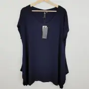 [ TS TAKING SHAPE ] Womens Dark Indigo Hope Top NEW + TAGS | Size S or AU 16