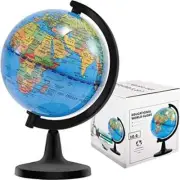 4'' World Globe for Kids Learning Educational Rotating World Map Globes Mini