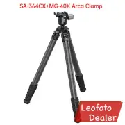 Leofoto SA-364CX+MG-40X Arca Clamp Outdoors Tripod with Ball Head