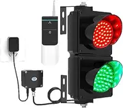 LED Traffic Stop 2 Light Red/Green,Industrial Loading Dock Bay Traffic Light,Industrial Signal Lamp for Wall,Signal Stop Go Light, Button Control, Plug & Play,for Road, Toll Station