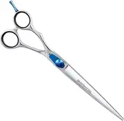 7.5” Essentials Finishing Scissors – Professional High Grade Stainless Steel Easy Grip Dog Grooming Scissors – Suitable for Precise Lines and a Sharp Show Cut Finish (Left Handed)
