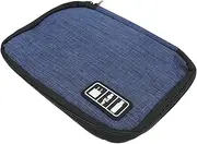 Electronics Accessories Organizer Bag Compact U Disk Pouch Data Cable Storage Travel Friendly Design for Earphones Cables Easy to Open Close for Trips