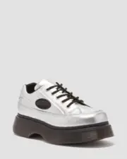 NIB*Womens*Dr. Martens*Buzz 5 Eye Shoe**6-11*Silver*Doc Martens