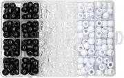 [Segolike] 240Pcs/Box Hair Tie Braiding Beads DIY Loose Spacer Beads for Jewellery Making