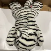 Ty Beanie Buddies Plush White Tiger 14" Blue Eyes Bean Bag Stuffed Animal 2000