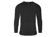 FLOSO Mens Thermal Underwear Long Sleeve T Shirt Top (Standard Range) (Charcoal) (Chest: 32-34ins (Small))