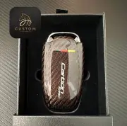 Genuine Carbon Fiber Key Fob Cover Case Fit For Audi RS Carbon Edition