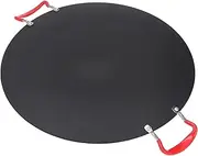 Zunate BBQ Grill Non stick Grill Circular, BBQ Grill Pan for Stove Top, Camping Stove and IH Stove, Non Stick Coating Frying Pan for Electric Cooktop, Indoor or Outdoor Grilling (M)