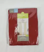 JCP Home Rustic Red Jenner Lined Rod-Pocket Back-Tab Curtain Panel, 40"x45"