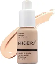 Glamza PHOERA Foundation Concealer Makeup Full Coverage Matte Brighten Long Lasting UK (102 NUDE)