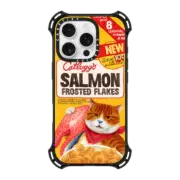 iPhone 16 Pro Bounce Case MagSafe Compatible Catllogg's SALMON