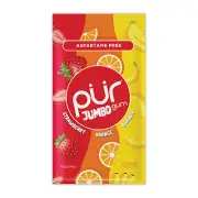 PUR Jumbo Gum | Aspartame Free Chewing Gum | 100% Xylitol | Natural Strawberry,