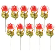 10 Pcs Artificial Lycoris Bulbs Flower Bouquet Stems Flowers Branch