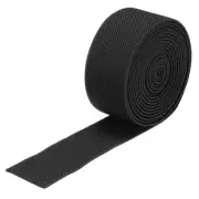 Twill Wide Elastic Band 1.2" Flat 2 Yard Black for Sewing