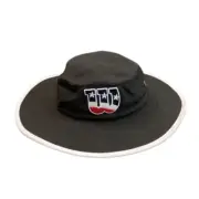 Wilson x EvoShield Bucket Sun Hat/Cap Full Brim Black Red/White/Blue ONE SIZE