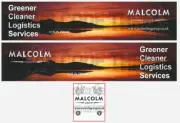 Code 3 Adhesive Vinyl Trailer Decal - Malcolm Group - 1/50 1/76 1/148 1/87 1/64