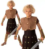 Warrior Childs Costume Roman World Book Day Boys Kids Fancy Dress Outfit