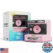 Eveedo Instant Print Camera for Kids,2.4 Inch Screen Kids Instant Cameras, Ch
