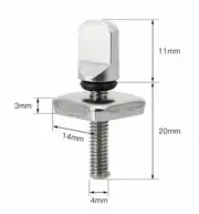 Fin screw and Plate, Uni bolt for surfboard, paddle board, longboard Smart Screw