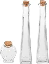 3Pcs Wedding Sand Ceremony Set Jars with Cork Stoppers for Desktop Decor for Weddings Celebrations
