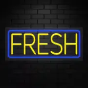 Fresh Sign for Retail Displays | LED Flex Neon | 24"W x 10"H x 1"D