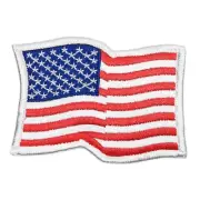 USA American Waving Flag Patch Martial Arts Uniform Patch
