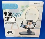 Merkury Vlog Cast Studio Kit Remote-Stand- And LED Ring Light NEW! Vlogger