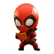 Deadpool W/ Book Cosbaby Hot Toys Comic Book Hero Collectible Action Figure Toy