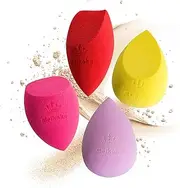 Beauty Blender Make Up Sponge, Real Techniques Sponge, Dry/Wet Dual-Use, Environmentally Friendly, Ideal for Beginners and Professionals, 4 Velvety Soft Dream Sponges Set