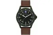 Ben Sherman Men's Leather Wristwatch BS036T Steel Quartz Watch