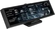 8.8 Inch Computer Temp Monitor, PC Sensor Panel Dynamic Display for RPi Linux, AIDA64 PC CPU GPU SSD Data Monitor, for PC ARGB Computer Case Secondary Screen (Black)