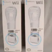 Two Wii Motion Plus Adapter RVL A GL1 USZ Connects To Your Wii Remote NEW