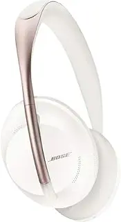 Bose Noise Cancelling Headphones 700 - Over Ear, Wireless Bluetooth Headphones with Built-In Microphone for Clear Calls and Alexa Voice Control, White
