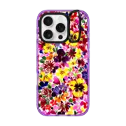 iPhone 16 Pro Impact Ring Stand Case MagSafe Compatible Lima Thinking Flowers