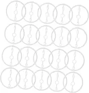 Sosoport 50pcs Rings Accessories Large Parrot Bird Cage Bird Cage Swing Circle Hanging Swing Circle Rattan Balls Automatic Fish Feeder Parrot Rope Rattan White Rings Accessories