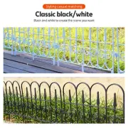US Decorative Garden Fence Insert 6 Pack Rustproof Plastic Garden Picket Fenc 3