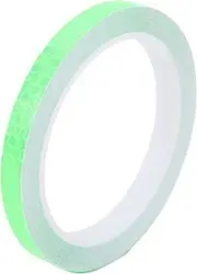 ANKROYU Reflective Stickers Hexagonal Pattern Waterproof Luminous Strip Tape for Car Motorcycle DIY Decoration Plastic Material 8m Length (Green)