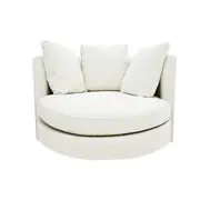 [James Lane] Adore Noa Fog Swivel Chair
