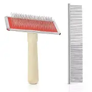 2 pack macrame fringe comb set stainless steel comb for making knitting cord