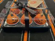 Mini Jack-O-Lantern Pumpkin Tea-Light Candles Halloween Decor