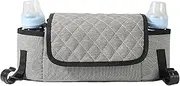 Baby Stroller Storage Bag - Oxford Cloth Stroller Bag with Cup Holder,Large Capacity Baby Accessories with Shoulder Strap Multifunctional Diaper Tote for Mom