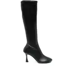 [3juin] 3juin 80mm Carine Calf-leather Zip Boots 36 IT BLACK
