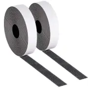 Self Adhesive Tape Hook and Loop Fastener Extra Sticky Back - 118 inches Black